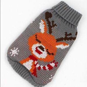 Dog sweater, ugly Christmas dog sweater, reindeer dog sweater